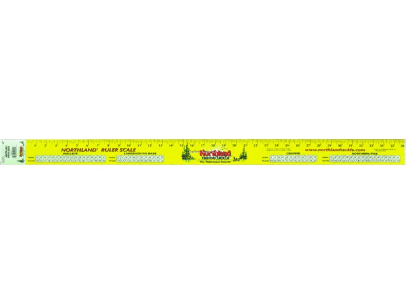 Northland Ruler Scale 36" Sticker Yellow