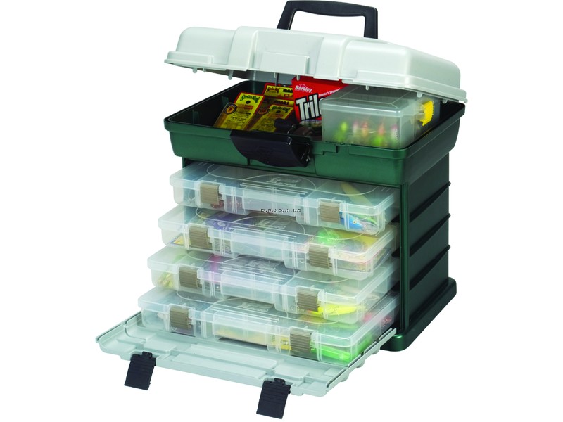 Plano Four-By-Drawer System 3750Sz Grn/Sil 16x12x16"