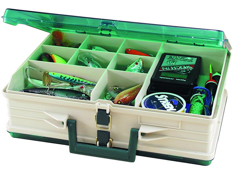 Plano Mag Double Box 13-1/2x4-1/4x10-1/8" Green