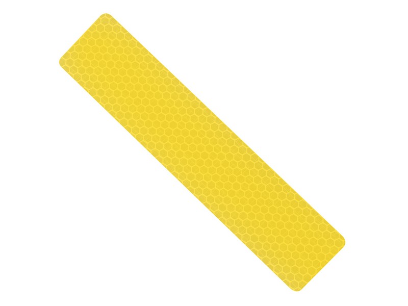 Hillman 1 in. W X 6 in. L Yellow Reflective Safety Tape 1 pk