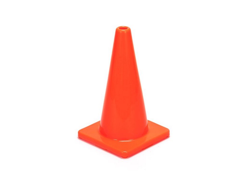 Home Plus Orange Safety Cone 18 in. H X 10.6 in. W