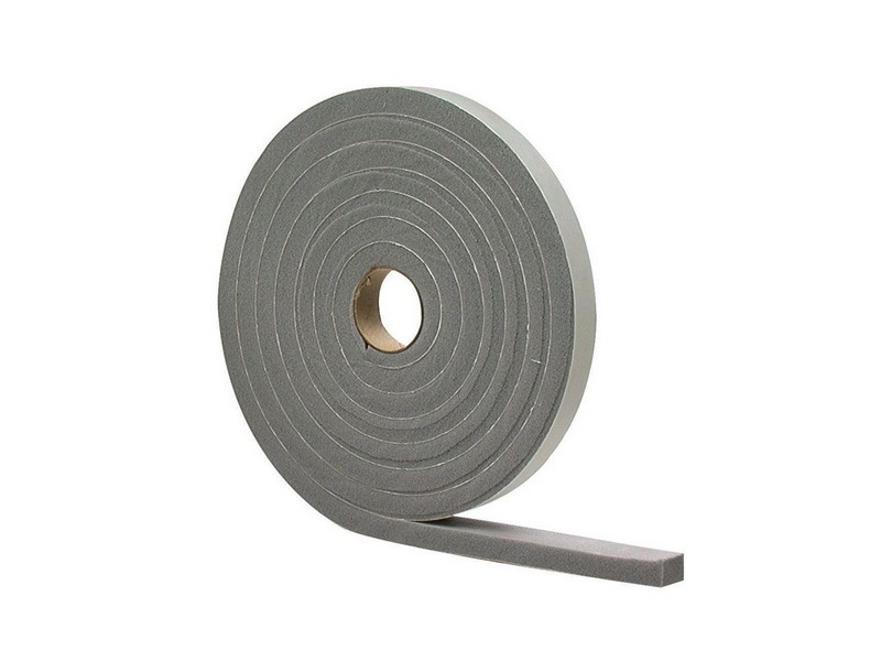 M-D Gray Foam Weather Stripping Tape For Windows 10 ft. L X 1/2 in. T
