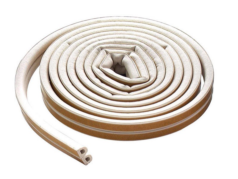 M-D White Rubber Weatherstrip For Doors and Windows 204 in. L X 0.3 in. T