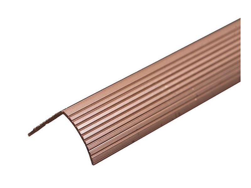 M-D 0.83 in. H X 73.63 in. L Pewter Silver Aluminum Stair Edge