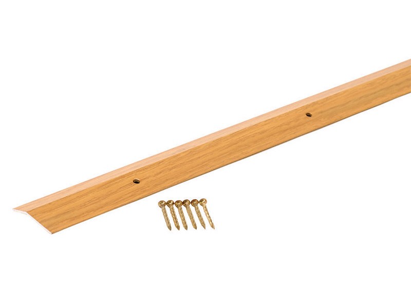 M-D 0.38 in. H X 72 in. L Prefinished Brown Aluminum Carpet Trim