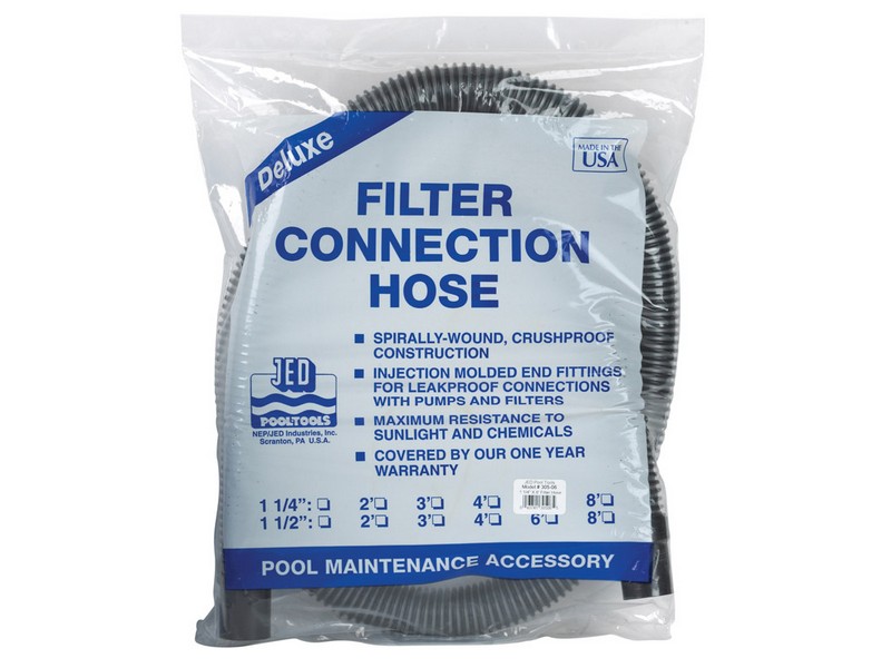 JED Pool Tools Filter Connection Hose 1-1/4 in. H X 72 in. L