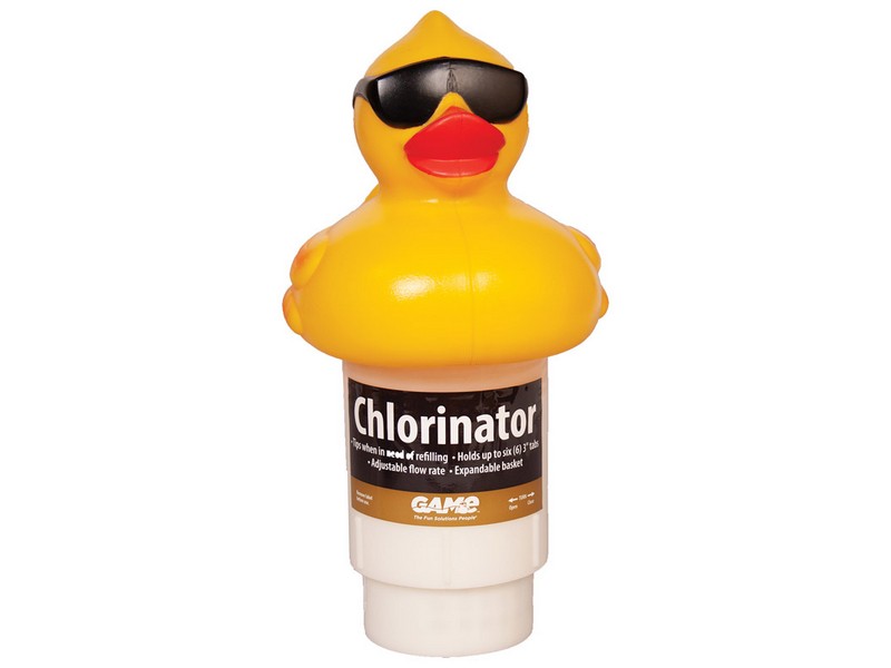 Game Derby Duck Floating Pool Chlorinator 3 in. H