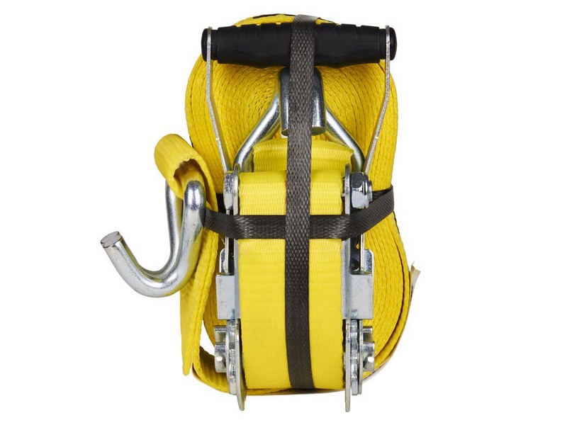 Keeper 2 in. W X 27 ft. L Yellow Tie Down w/Ratchet 3333 lb 1 pk