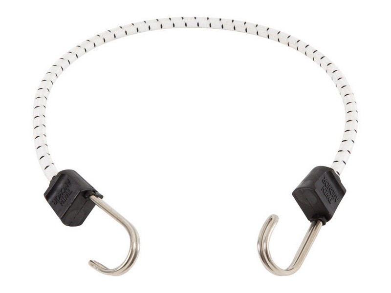 Keeper Black/White Bungee Cord 24 in. L X 0.315 in. T 1 pk