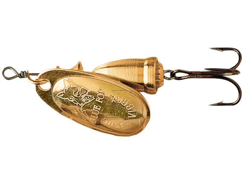 Blue Fox 60-20-200 Classic Vibrax Spinner, 3/16 oz, Plated Gold/Gold