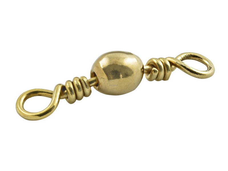 Danielson 1600SP-12 Barrel Swivel Single Bag Brass Size 12 8pk