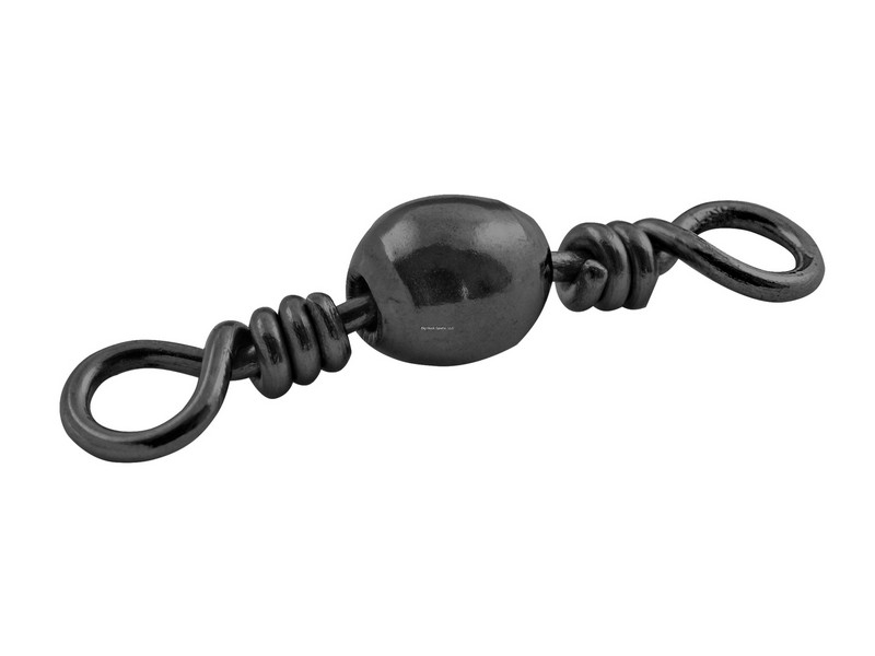 Danielson 1600SPBLK-7 Barrel Swivel Single Bag Black Size 7 7pk