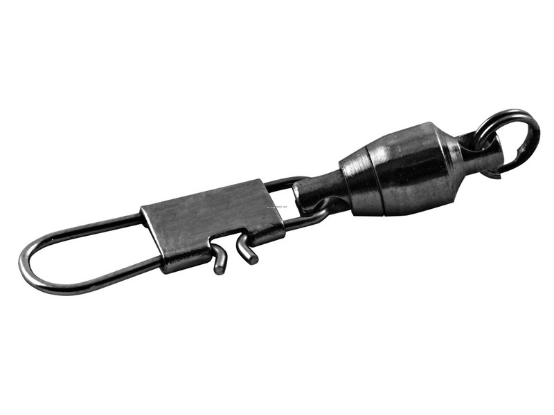 Danielson 2300SPBLK-0 Ball Bearing Swivel w/Interlock Snap Black Size 0 3pk
