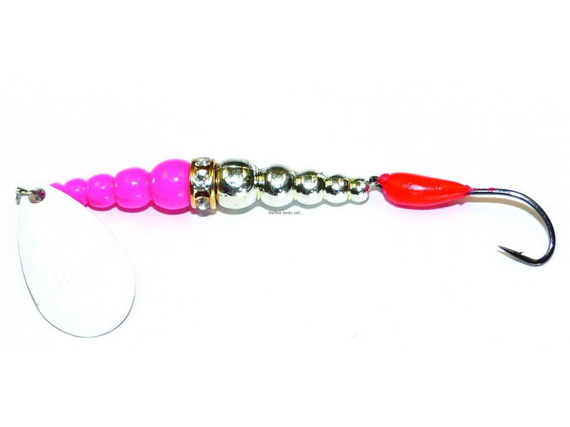 Mack's Lure 16208 Kokanee Killer, #6 Single Hook, 48" Leader, Glow White