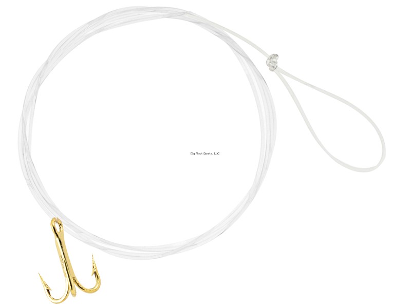 Danielson HTTG-16 Snelled Hook Gold Treble Size 16