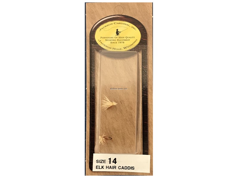 Jackson Cardinal C006-14 Dry Fly, #14, Elk Hair Caddis, 2/Pack
