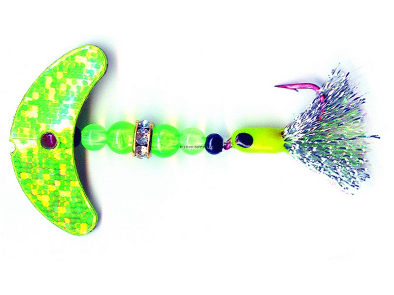 Mack's Lure 08220 Wedding Ring Pro-Glo Series Spinner, #6 Hook, 48" Leader,