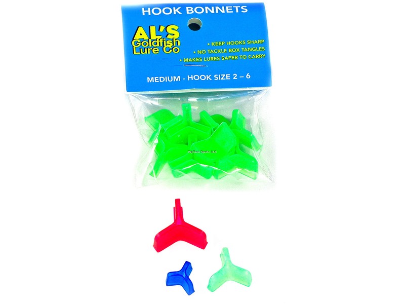 Al's Goldfish Hook Bonnets Med Grn Fits Trebles 2-6 8Cd