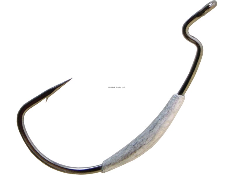 Gamakatsu 74412-1/8 Superline Weighted Worm Hook, Size 2/0, 1/8 oz, Needle