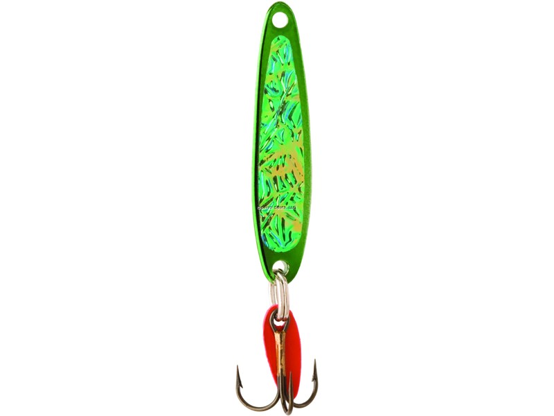 Bay de Noc 3GREEN ICE Swedish Pimple Jigging Lure, 1-1/2" 1/5oz Crushed