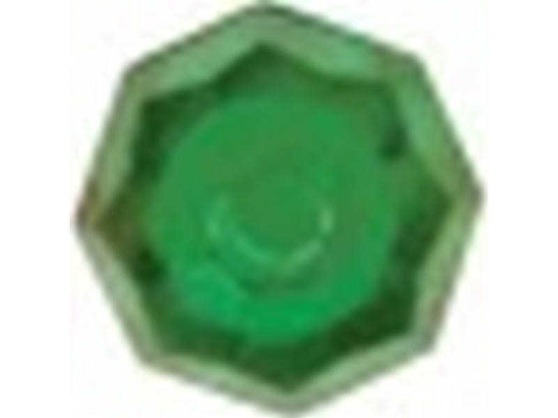 Fish Eye Tackle  Bead Faceted 6MM Plastic Green