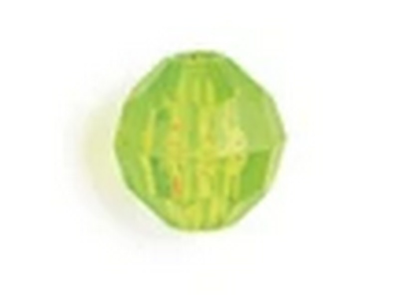 Fish Eye Tackle Bead Faceted 6MM Plastic Lime