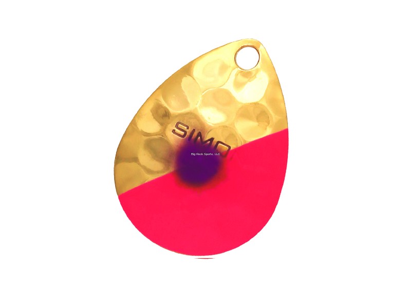 Hawken SSBH35007 Simon Spinner Blade 3.5 Hex - Slash Pink w/ Purple dot,