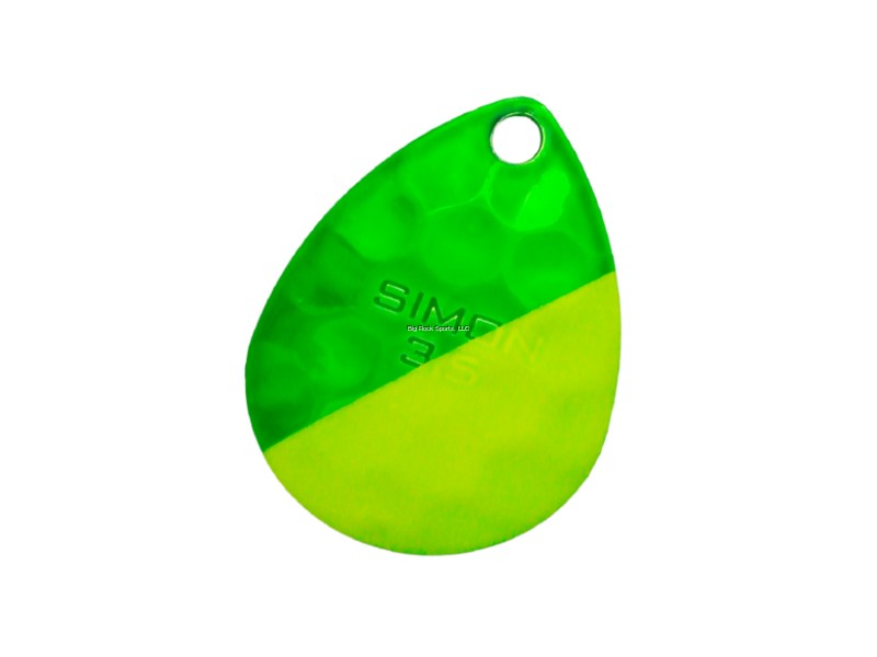 Hawken SSBH35014 Simon Spinner Blade 3.5 Hex - Slash Trans FL Chartreuse