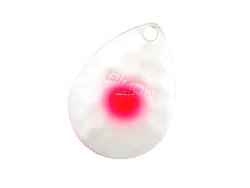 Simon SSBH35024 Spinner Blade 3.5 Hex- Gold - Pearl White Pink Dot (2ct)