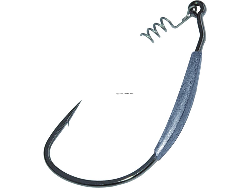 Gamakatsu 296415-3/16 Superline Weighted Worm Hook with Spring Lock, Size