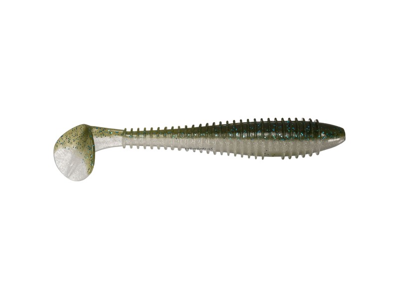 Keitech FS38452 Fat Swing Impact, Smallmouth Magic, 3.8", Fat Paddletail