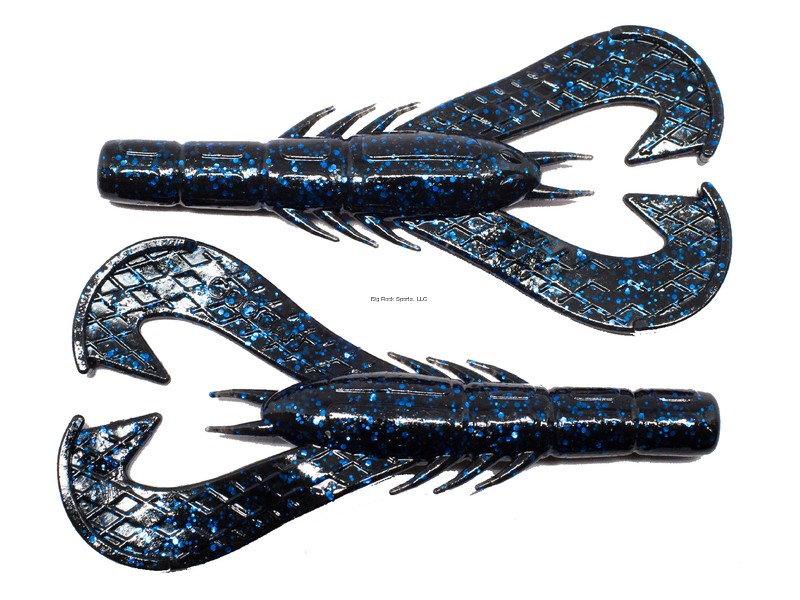 Googan Baits GKC-BLB Krackin' Craw, Black Blue Flake