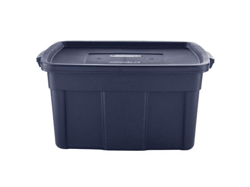 Rubbermaid Roughneck 31 gal Navy Storage Box 16.7 in. H X 20.4 in. W X 32.3