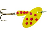 Panther Martin 6PMSP-Y In-Line Spinner, #6, 1/4 oz, Spotted Yellow