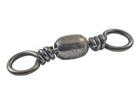 Danielson 1600SPBLK2/0 Barrel Swivel Single Bag Black Size 2/0 2pk