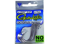 Gamakatsu 75017 Octopus Hook, Size 7/0, Barbless, Needle Point, Offset,