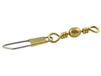Danielson 1700SP-2/0 Swivel w/Safety Snap Single Bag Brass Size 2/0 2pk