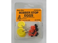 Beau-Mac STPE40-4/8 Bobber Stop Eggs Rubber w/Beads 40Pk 4-8