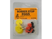 Beau-Mac STPE40-4/8 Bobber Stop Eggs Rubber w/Beads 40Pk 4-8