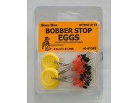 Beau-Mac STPE40-8/12 Bobber Stop Eggs Rubber W/Beads 40Pk 8-12