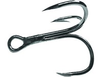 Maruto Treble 4-10 Grabber Hook Size 4, Semi Razor Point, 10X, Treble, Black