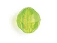 Fish Eye Tackle Bead Faceted 6MM Plastic Lime