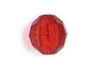Fish Eye Tackle Bead Faceted 6MM Plastic Ruby