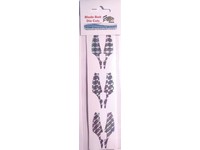 Fish Eye Tackle Blade Decal Small 5pk Silver Hologram Prism Fluoresecent