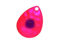 Hawken SSBH35016 Simon Spinner Blade 3.5 Hex - FL Pink / Purple Dot (Pink