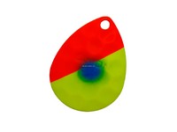 Hawken SSBH35021 Simon Spinner Blade 3.5 Hex - Chartreuse/Flame (Flaming