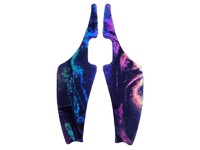 Fish Eye Tackle Blade Decal Medium Mt. Dew Purple