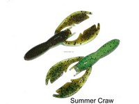 NetBait Baby Paca Craw, 4", Summer Craw, Floating, 9/Pack