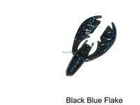 NetBait Tiny Paca Chunk, 2 1/4", Black/Blue Flake, 7/Pack