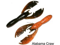 NetBait Tiny Paca Craw, 3", Alabama Craw, 10/Pack